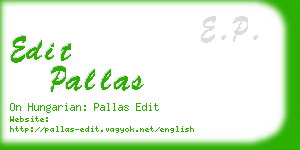 edit pallas business card